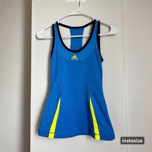 Adidas blue athletic tank top, women's size XS